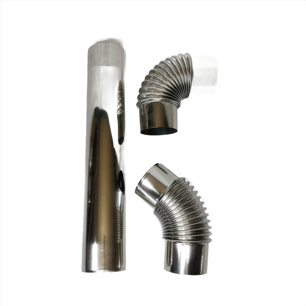 80mm Single Wall Stove Flue Pipe Connections – Bell Tent Village