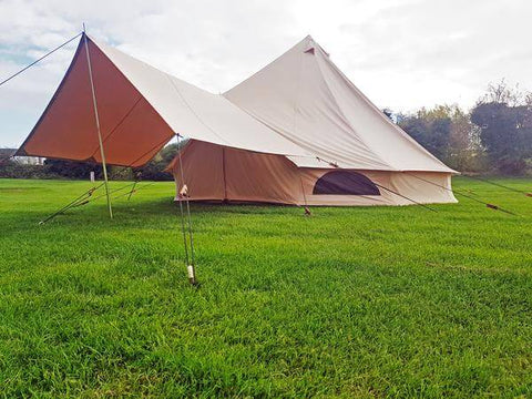 BTV 1 Bundle - Water Resistant Bell Tent + 4x2m Canopy Kit