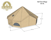 BTV 4 Bundle - XL Water & Fire Retardant Resistant Tent + Inner Compartment