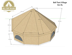 BTV 4 Bundle - XL Water & Fire Retardant Resistant Tent + Inner Compartment