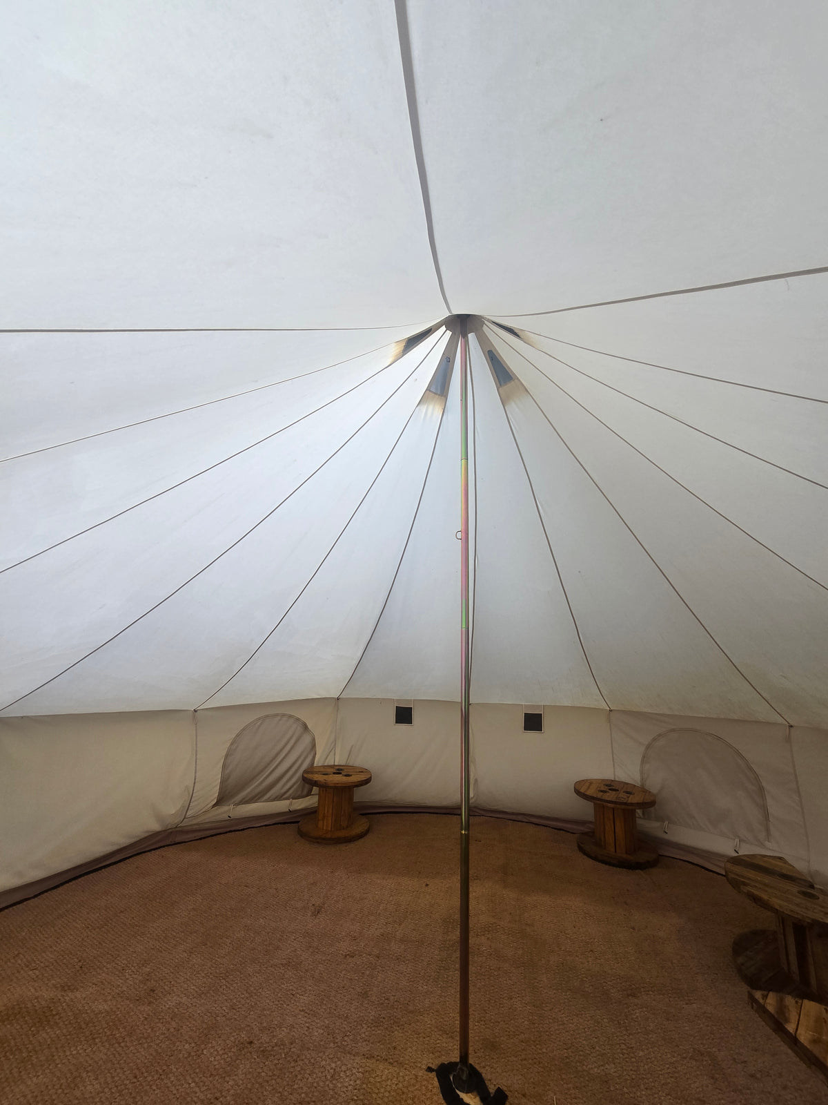 Used 6m XL Bell Tent + Coir Matting – Grade C