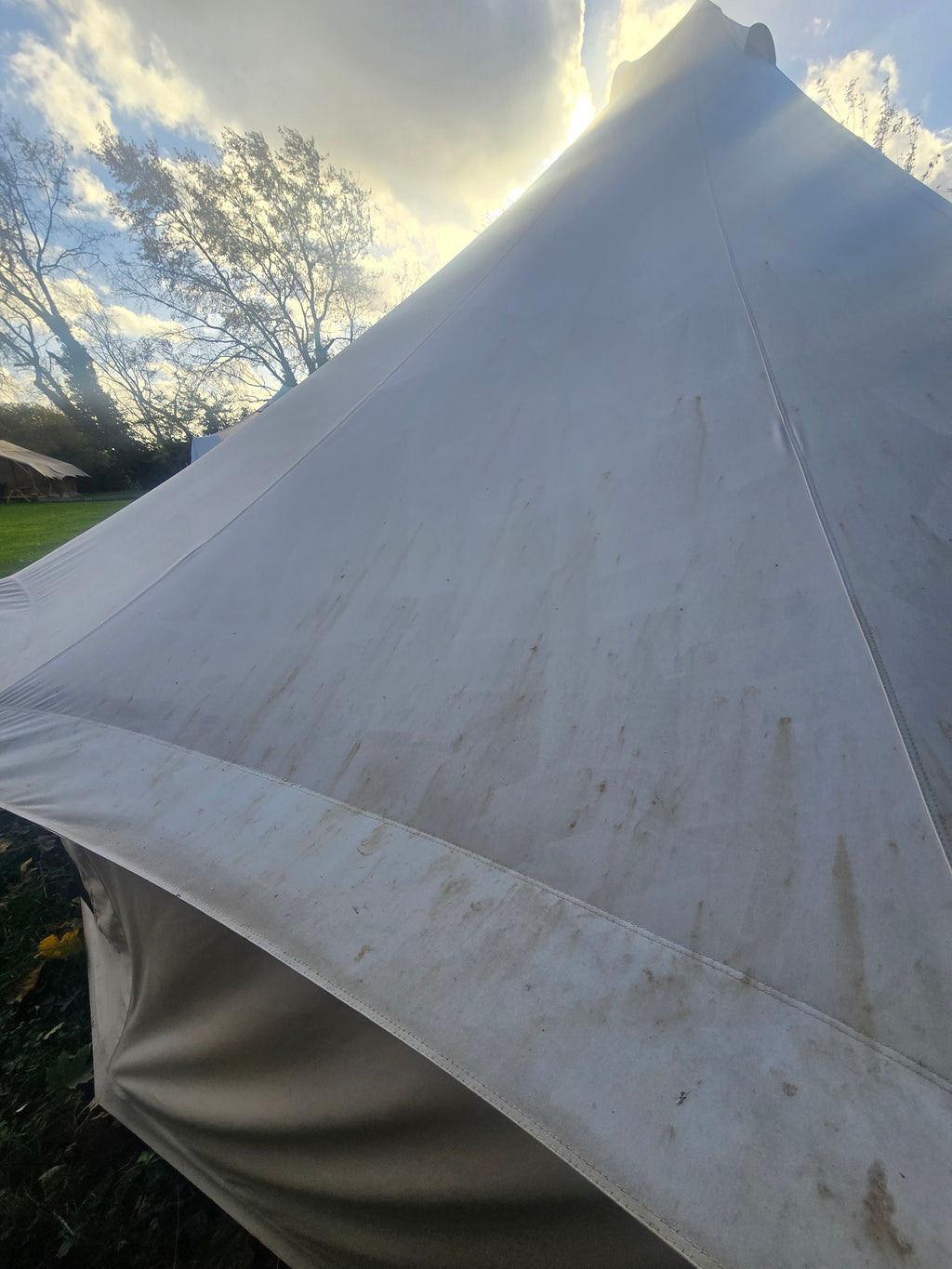 Used 6m XL Bell Tent + Coir Matting – Grade C