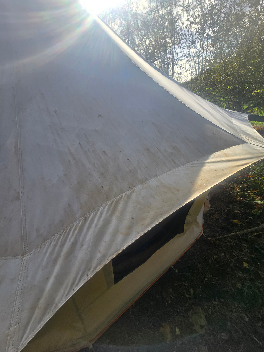 Used 6m XL Bell Tent + Coir Matting – Grade C