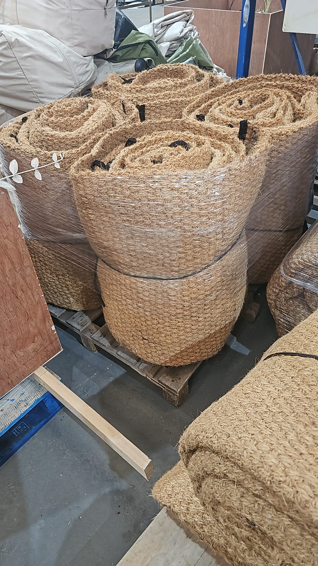 Used 4m-7m Coir Matting - Grade B (Reversible but Stains May Show Through)