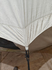Used BTV 4 5m XL Bundle - FWR Bell Tent + Canopy Porch with Sewn-In Groundsheet - Grade D & A (Rip in Front / Broken Zip Teeth) - 028 & 014