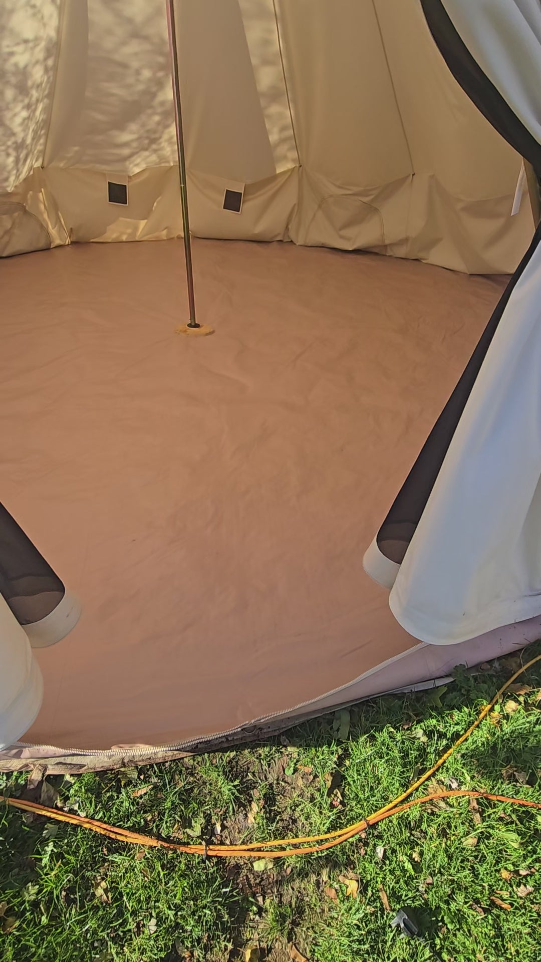 Used 6m XL Bell Tent + Coir Matting – Grade C
