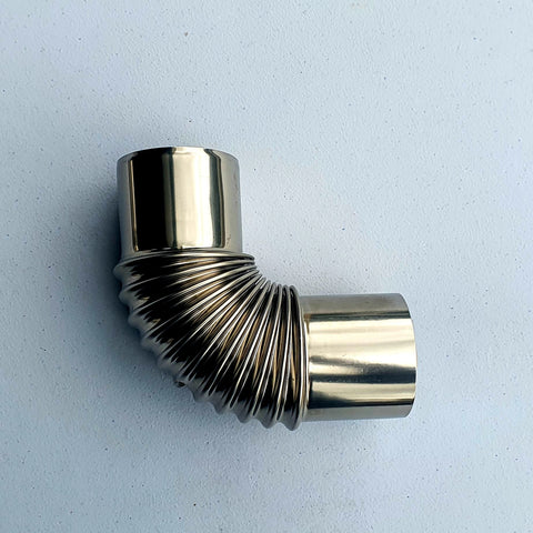 60mm Diameter - Single Wall Stainless Steel Stove Flue Pipe Connections