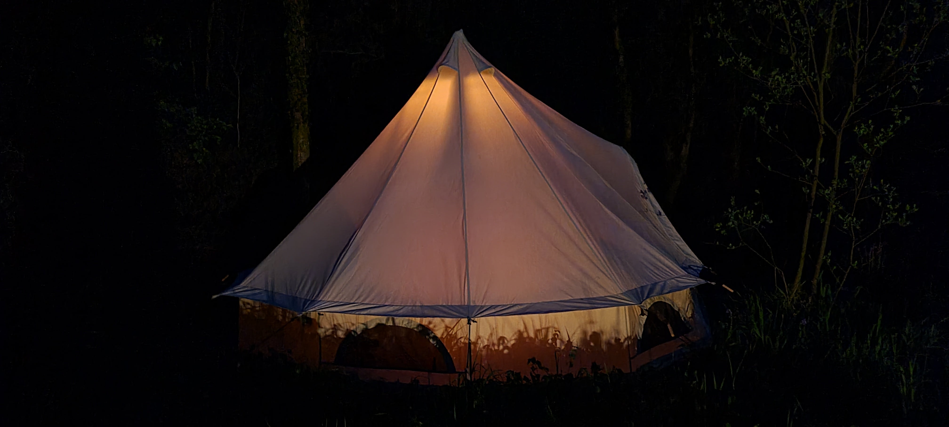 BTV 3 - Water Resistant & Fire Retardant Premium Luxury Canvas Bell Tent With Stove Hole