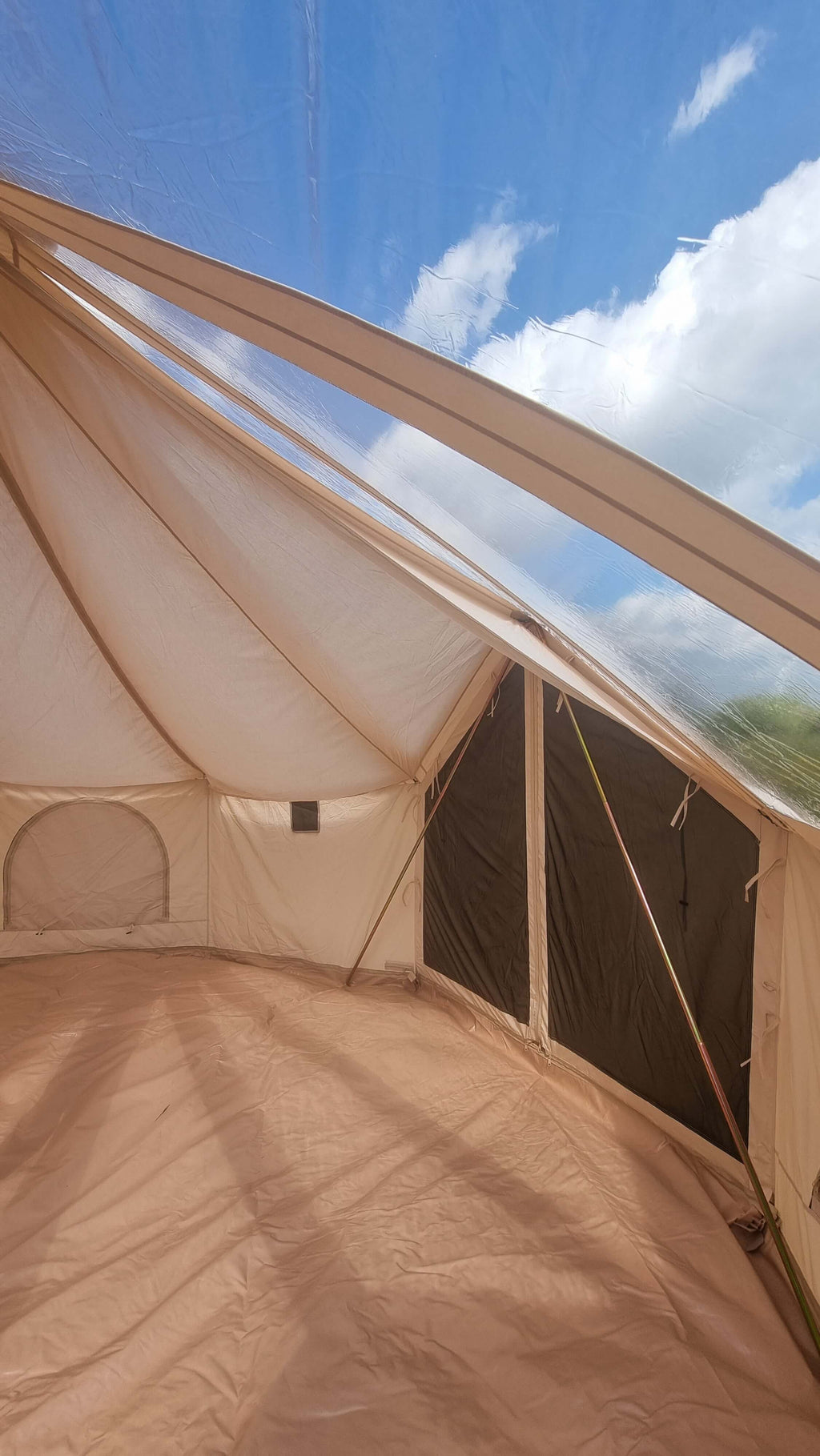 The Skyview – 5m XL Stargazing Bell Tent with Clear Roof