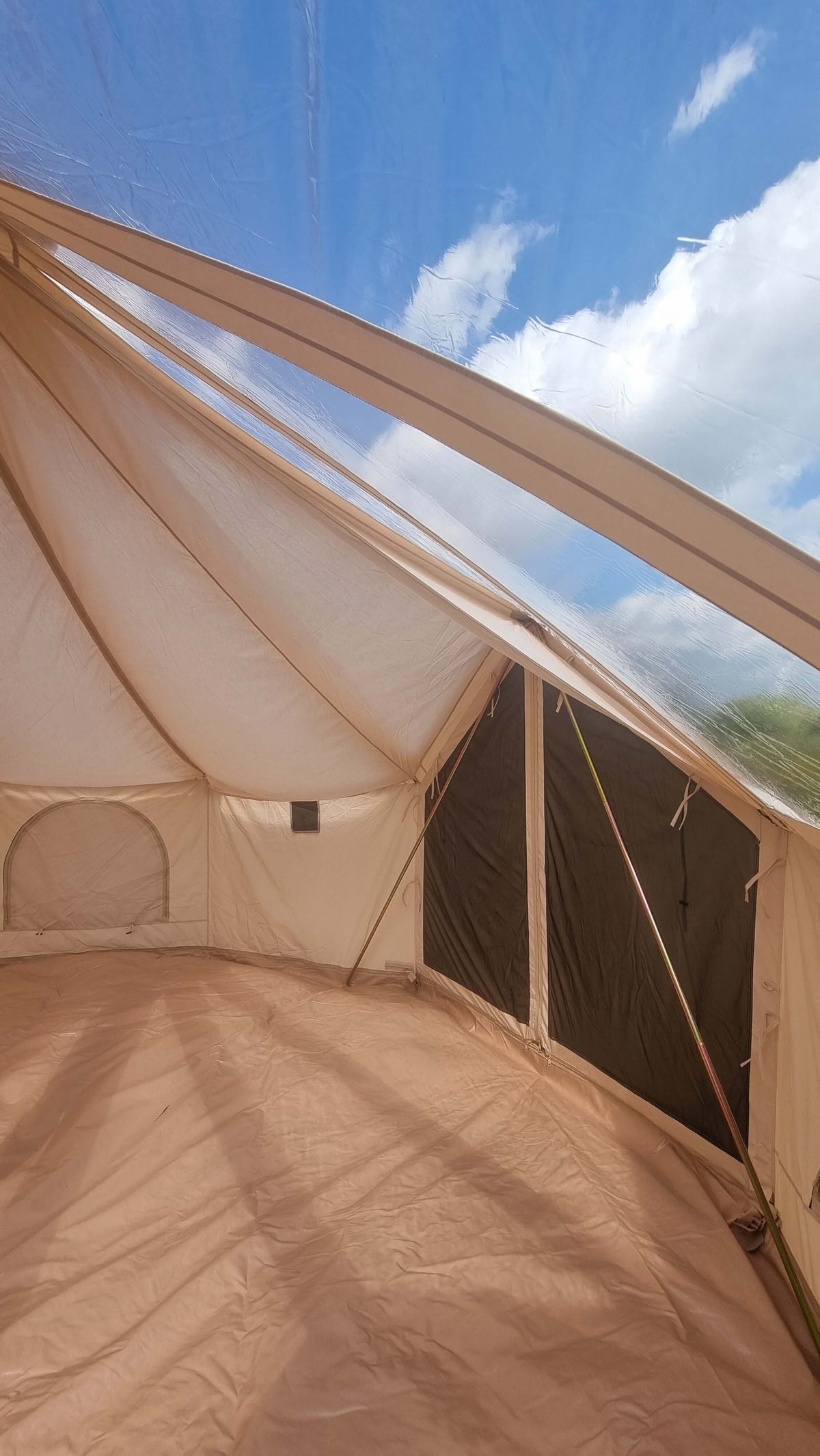 The Skyview – 5m XL Stargazing Bell Tent with Clear Roof