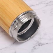 Bamboo Steel Tumbler Flask