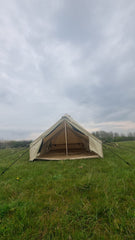BTV 1 - 4m & 5m Bundle (Water Resistant Bell Tent + Canopy Porch With Sewn In Groundsheet)