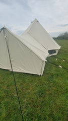 BTV 1 - 4m & 5m Bundle (Water Resistant Bell Tent + Canopy Porch With Sewn In Groundsheet)