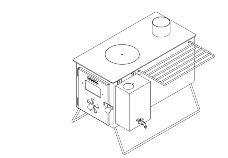 6K Wood Burning Stove